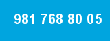 981 768 80 05